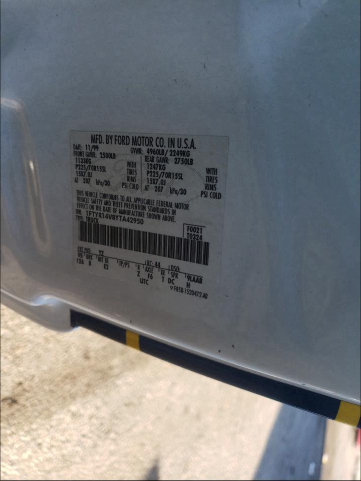 Photo 10 from auction – 2000 FORD RANGER SUP with VIN 1FTYR14V8YTA42950
