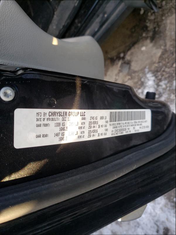Photo 10 from auction – 2013 CHRYSLER TOWN & COU with VIN 2C4RC1BG8DR656280