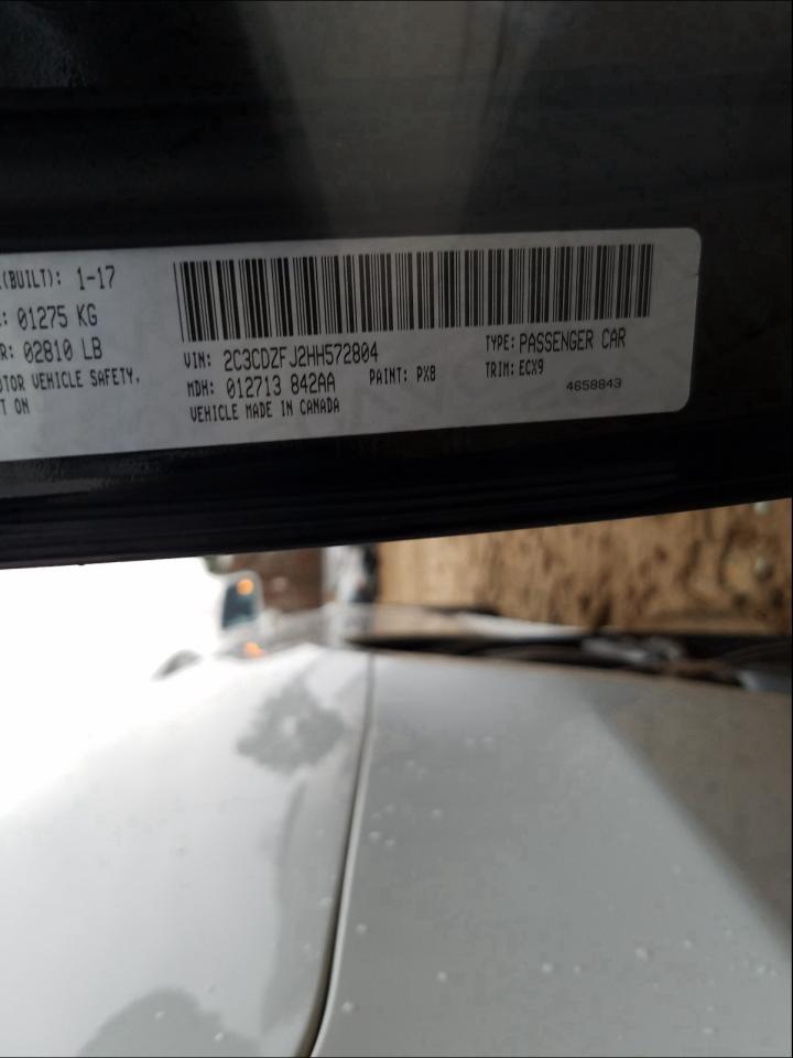 Photo 10 from auction – 2017 DODGE CHALLENGER with VIN 2C3CDZFJ2HH572804