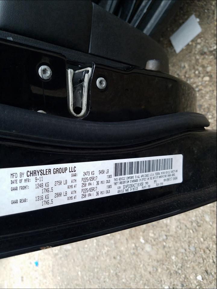 Photo 10 from auction – 2012 DODGE JOURNEY SX with VIN 3C4PDCBG4CT181058