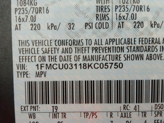 Photo 10 from auction – 2008 FORD ESCAPE XLT with VIN 1FMCU03118KC05750