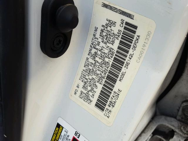 Photo 10 from auction – 2013 TOYOTA COROLLA BA with VIN 5YFBU4EE4DP174867