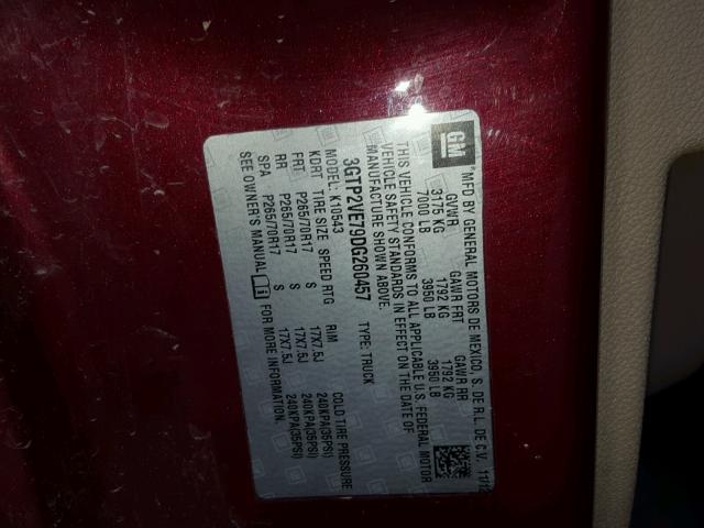 Photo 10 from auction – 2013 GMC SIERRA K15 with VIN 3GTP2VE79DG260457