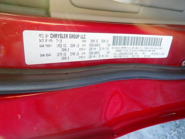 Photo 10 from auction – 2011 JEEP GRAND CHER with VIN 1J4RS4GG9BC518258