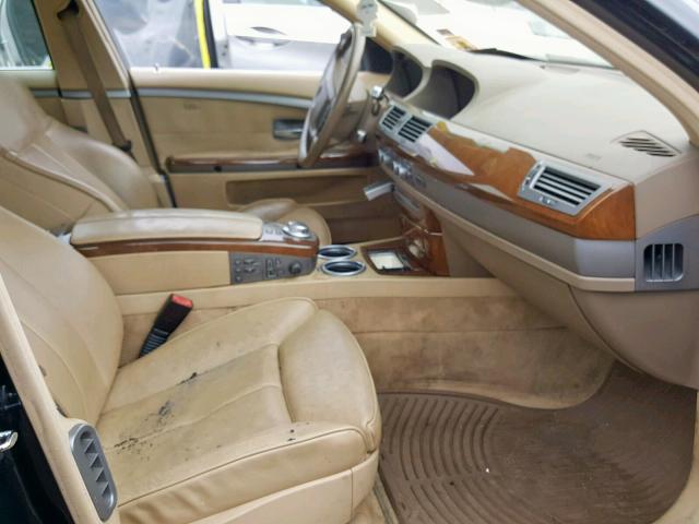 Photo 5 from auction – 2007 BMW 750I with VIN WBAHL83507DT09953