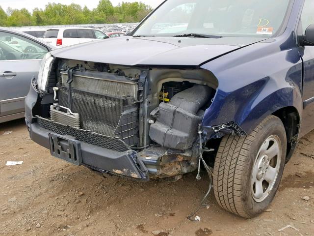 Photo 9 from auction – 2013 HONDA PILOT LX with VIN 5FNYF4H26DB058328