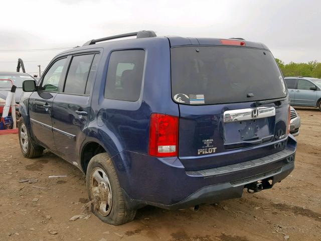 Photo 3 from auction – 2013 HONDA PILOT LX with VIN 5FNYF4H26DB058328
