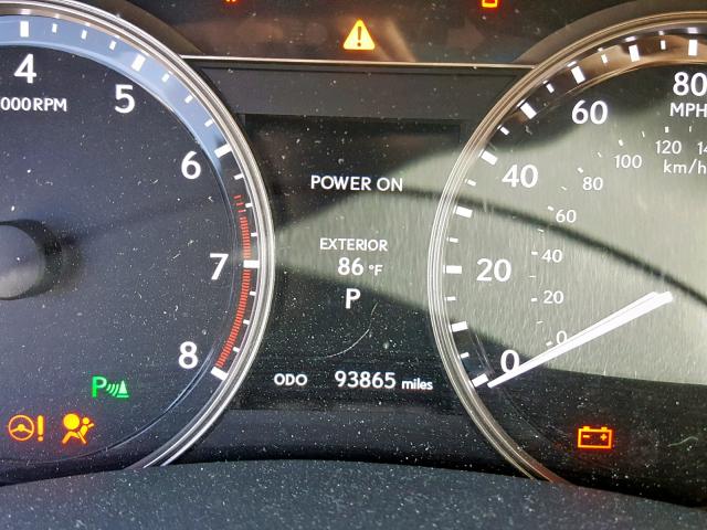 Photo 8 from auction – 2014 LEXUS GS 350 with VIN JTHBE1BL6E5030121
