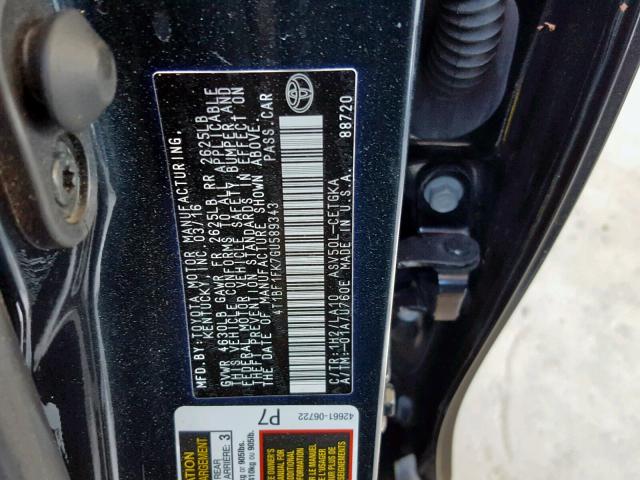 Photo 10 from auction – 2016 TOYOTA CAMRY LE with VIN 4T1BF1FK7GU589343