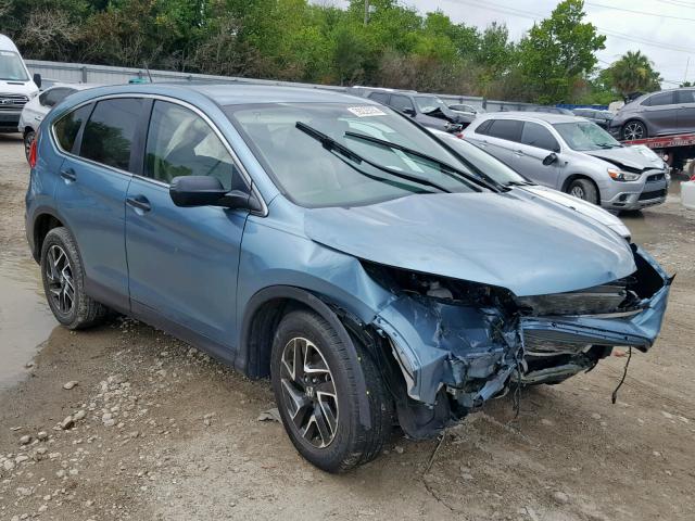 HONDA CR-V SE 2016 with VIN 2HKRM3H41GH563611 - Photo from auction