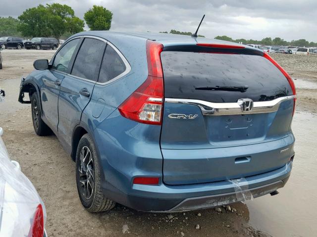 Photo 3 from auction – 2016 HONDA CR-V SE with VIN 2HKRM3H41GH563611