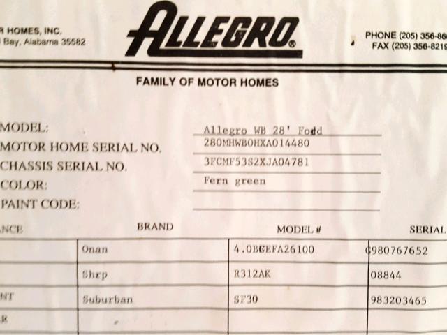Photo 10 from auction – 1999 FORD F53 with VIN 3FCMF53S2XJA04781