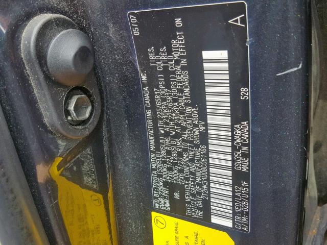 Photo 10 from auction – 2008 LEXUS RX 350 with VIN 2T2HK31U08C061166