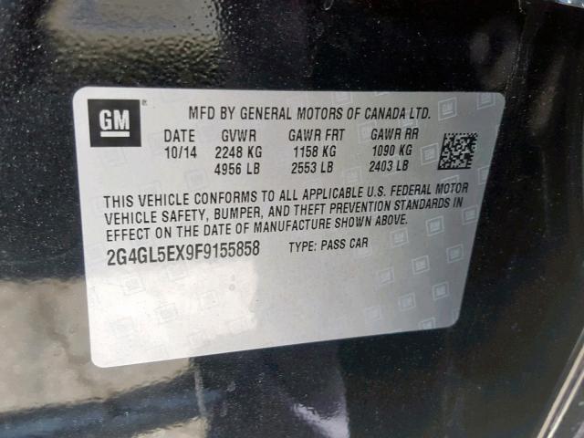 Photo 10 from auction – 2015 BUICK REGAL with VIN 2G4GL5EX9F9155858