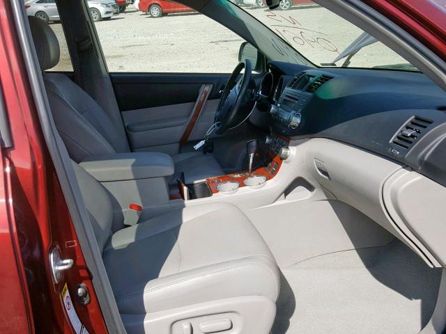 Photo 5 from auction – 2010 TOYOTA HIGHLANDER with VIN 5TDDK3EH8AS020961