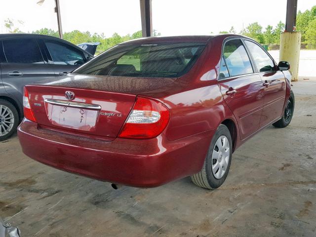 Photo 4 from auction – 2002 TOYOTA CAMRY LE with VIN 4T1BE32K82U100789