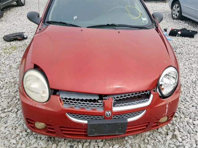 Photo 9 from auction – 2005 DODGE NEON SXT with VIN 1B3ES56C95D203386