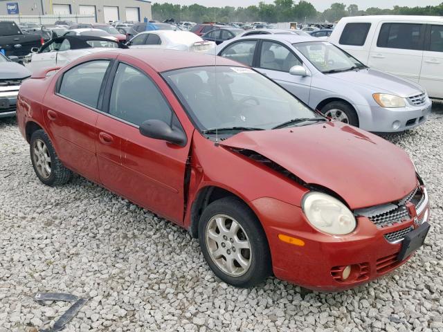 DODGE NEON SXT 2005 with VIN 1B3ES56C95D203386 - Photo from auction