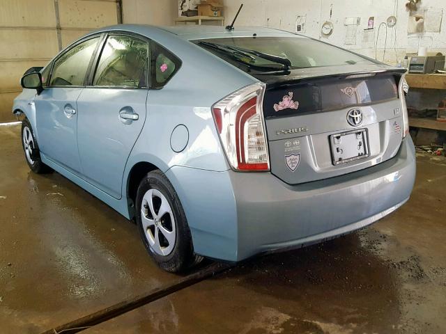 Photo 3 from auction – 2013 TOYOTA PRIUS with VIN JTDKN3DUXD1731141