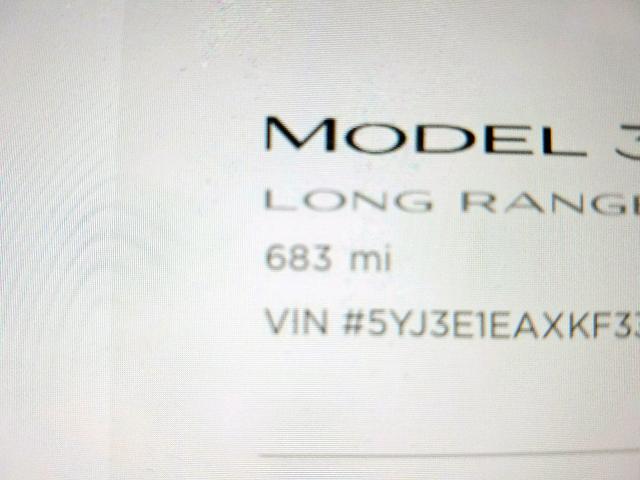 Photo 8 from auction – 2019 TESLA MODEL 3 with VIN 5YJ3E1EAXKF338256