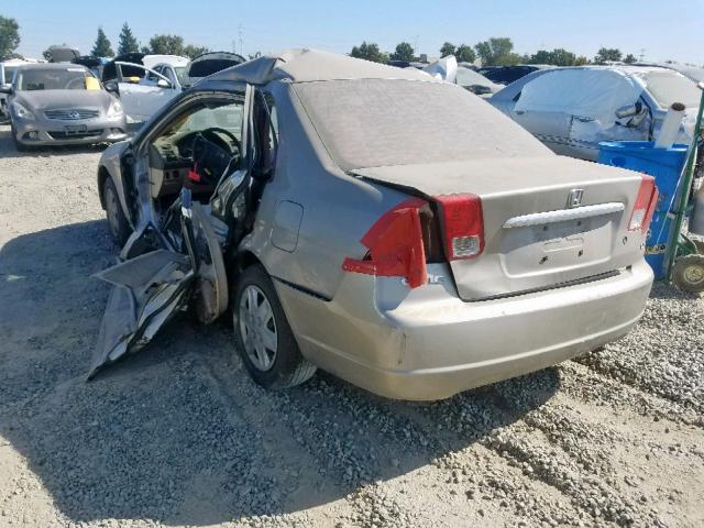 Photo 3 from auction – 2003 HONDA CIVIC LX with VIN 2HGES165X3H567939