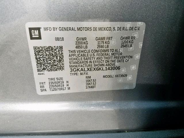 Photo 10 from auction – 2019 GMC TERRAIN DE with VIN 3GKALXEX6KL143006