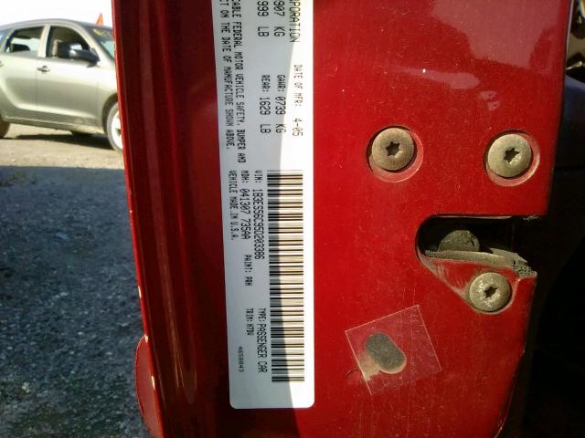 Photo 10 from auction – 2005 DODGE NEON SXT with VIN 1B3ES56C95D203386