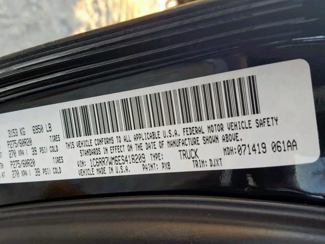 Photo 10 from auction – 2014 RAM 1500 LONGH with VIN 1C6RR7WM6ES418209