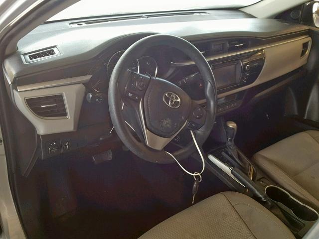 Photo 9 from auction – 2015 TOYOTA COROLLA L with VIN 2T1BURHE6FC442118