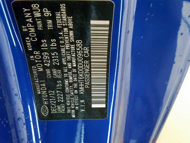 Photo 10 from auction – 2013 HYUNDAI GENESIS CO with VIN KMHHT6KD0DU096588
