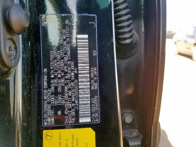 Photo 10 from auction – 2008 LEXUS RX 400H with VIN JTJHW31U282065109