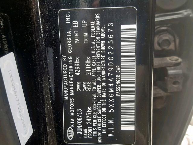 Photo 10 from auction – 2013 KIA OPTIMA LX with VIN 5XXGM4A79DG225673