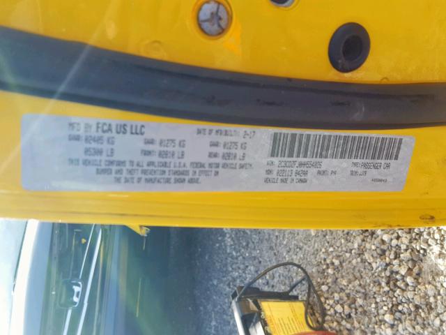 Photo 10 from auction – 2017 DODGE CHALLENGER with VIN 2C3CDZFJ0HH554026