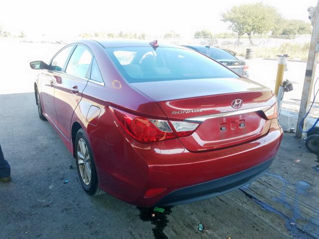 Photo 3 from auction – 2014 HYUNDAI SONATA GLS with VIN 5NPEB4AC9EH872235