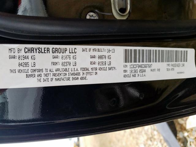 Photo 10 from auction – 2014 DODGE DART SXT with VIN 1C3CDFBA8ED667607