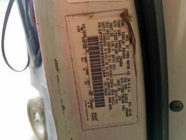 Photo 10 from auction – 1995 FORD ECONOLINE with VIN 1FTFE24H8SHB81389