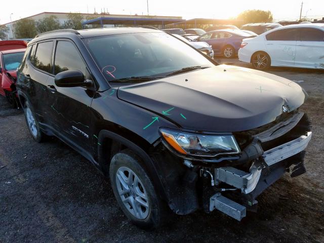 JEEP COMPASS SP 2018 with VIN 3C4NJCAB1JT123802 - Photo from auction
