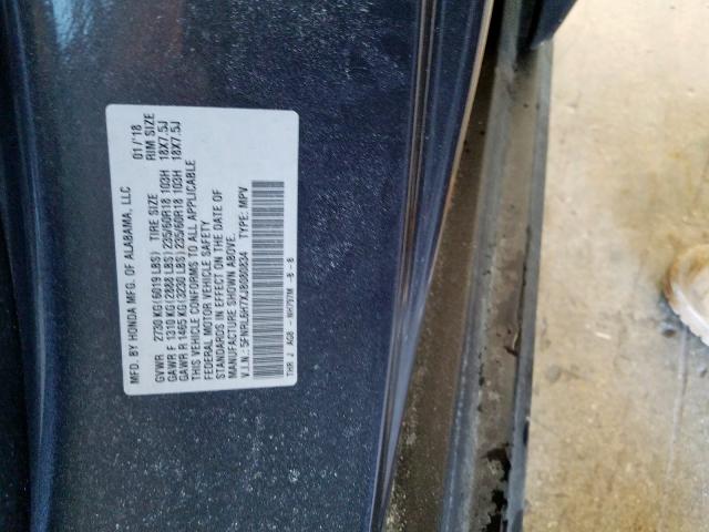 Photo 10 from auction – 2018 HONDA ODYSSEY EX with VIN 5FNRL6H7XJB080834