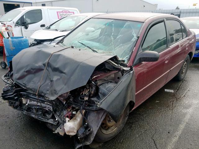 Photo 2 from auction – 2003 HONDA CIVIC LX with VIN 2HGES155X3H504082