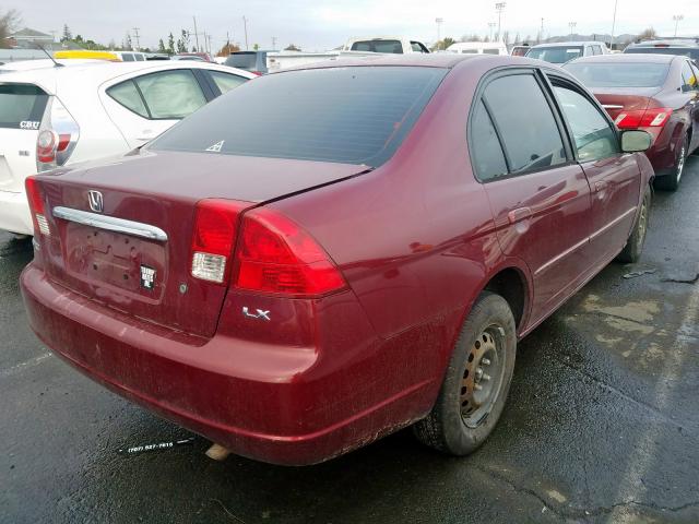 Photo 4 from auction – 2003 HONDA CIVIC LX with VIN 2HGES155X3H504082