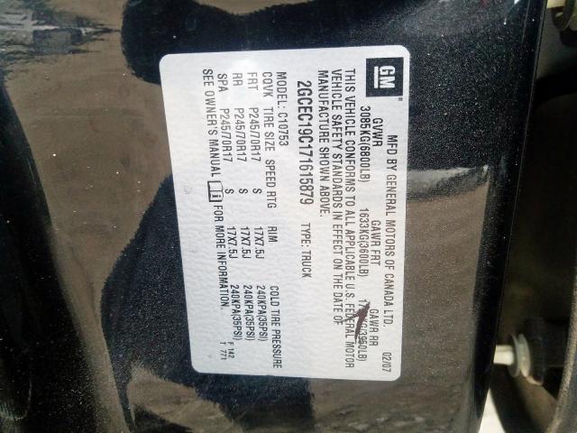 Photo 10 from auction – 2007 CHEVROLET SILVERADO with VIN 2GCEC19C171615879