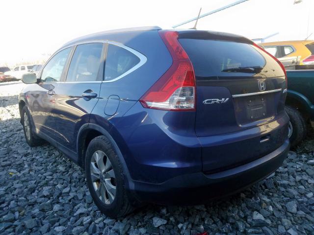 Photo 3 from auction – 2012 HONDA CR-V EXL with VIN 5J6RM4H71CL070320