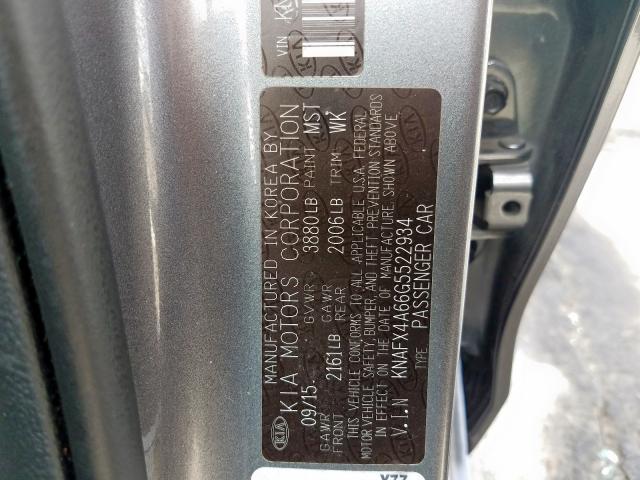 Photo 10 from auction – 2016 KIA FORTE LX with VIN KNAFX4A66G5522934
