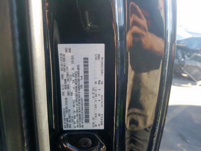 Photo 10 from auction – 2017 FORD F150 SUPER with VIN 1FTEX1CP1HKC61377