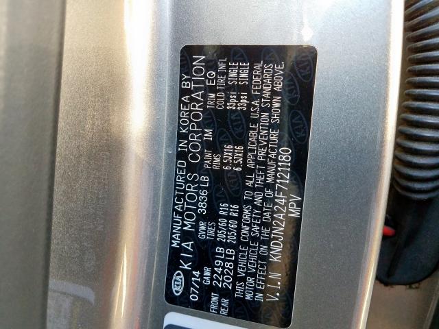 Photo 10 from auction – 2015 KIA SOUL with VIN KNDJN2A24F7121180