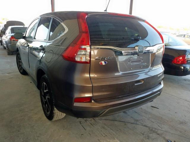 Photo 3 from auction – 2016 HONDA CR-V SE with VIN 2HKRM3H44GH542400