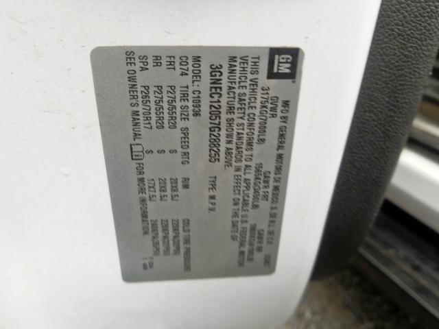 Photo 10 from auction – 2007 CHEVROLET AVALANCHE with VIN 3GNEC12057G288255