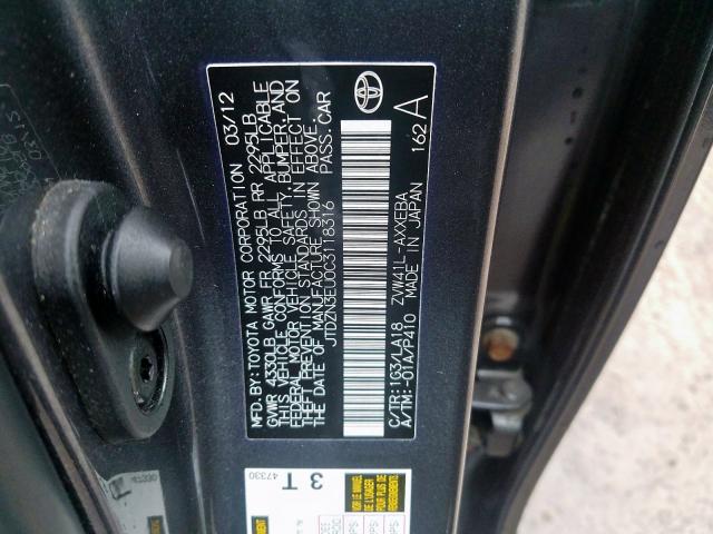Photo 10 from auction – 2012 TOYOTA PRIUS V with VIN JTDZN3EU0C3118316