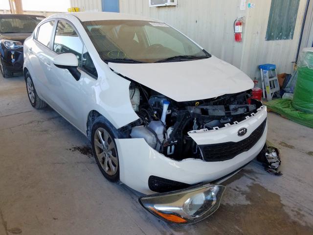 KIA RIO LX 2013 with VIN KNADM4A37D6119623 - Photo from auction