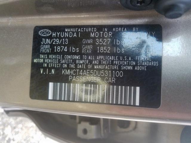 Photo 10 from auction – 2013 HYUNDAI ACCENT GLS with VIN KMHCT4AE5DU531100